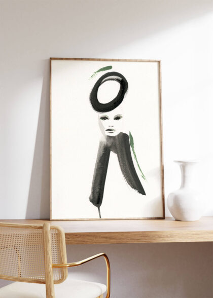 product photo framed black minimalistic neutral colors