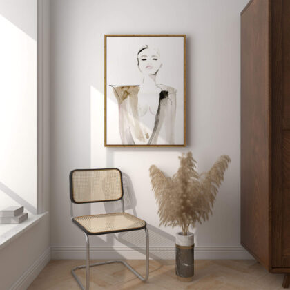 altprint framed contemporary art hand made beige